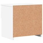 vidaXL Tables de chevet 2 Pièces Blanc 40x30x39 cm Bois d'ingénierie