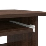 vidaXL Bureau Chêne marron 80x45x74 cm Bois d'ingénierie