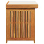 vidaXL Boîte à coussins d'extérieur 60x50x61 cm bois massif d'acacia