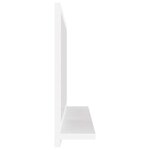 vidaXL Miroir de salle de bain Blanc 60x10 5x37 cm Bois d’ingénierie