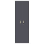 vidaXL Armoire de rangement 2 Pièces Anthracite 60 x 40 x 180 cm Acier
