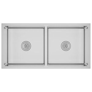 vidaXL Évier de cuisine fait main Acier inoxydable