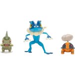 Jazwares PKW4089 - Pokémon Pack de 3 Figurines de Combat