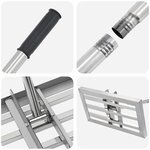 vidaXL Niveau de jardin 45 x 25 x 200 cm