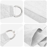 vidaXL Voile d'ombre Blanc 2 x 6 m HDPE