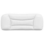 vidaXL Coussin de tête de lit Hvar blanc 100 cm similicuir