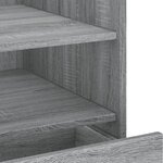 vidaXL Table de chevet sonoma gris 45x50x50 cm bois d'ingénierie