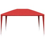 vidaXL Tente de fête 400 x 300 x 255 cm Rouge PE et acier