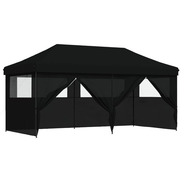 vidaXL Tente de fête 292 x 580 x 315 cm Noir Tissu Oxford