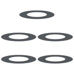 vidaXL Anneau de tronc plat   5 pièces  gris foncé  Ø40/70 cm en acier