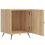 vidaXL Table de chevet chêne sonoma 40x40x50 cm bois d’ingénierie