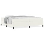 vidaXL Cadre de lit Crème 200 x 200 cm Tissu en velours côtelé