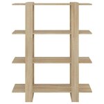 vidaXL Bibliothèque/Séparateur de pièce Chêne Sonoma 100x30x123 5 cm
