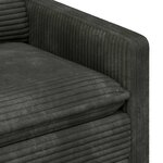vidaXL Ensemble de Canapés 2 Pièces Anthracite Polyester