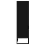 vidaXL Buffet haut noir 60x35x125 cm bois d'ingénierie