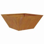 vidaXL Pot de jardin en forme de bol Rouillé 35 x 35 x 15 cm