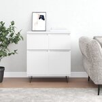 vidaXL Buffet Blanc 60x35x70 cm Bois d'ingénierie