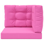 vidaXL Coussin de canapé d'extérieur 3 Pièces Rose Polyester