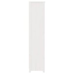 vidaXL Bibliothèque Blanc 80x35x154 cm Bois de pin massif
