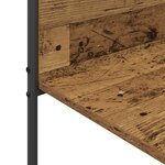 vidaXL Porte-vêtements avec étagères Vieux bois 120x44x160 cm Bois d'ingénierie