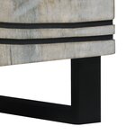 vidaXL Tables de chevet avec tiroir Blanc et Noir 50 x 33 x 60 cm