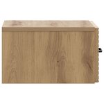 vidaXL Cabinet de chevet mural 2 pc Chêne artisanal 34 5 x 33 x 20 cm