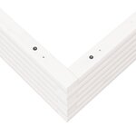 vidaXL Jardinière blanc 110x110x23 cm bois de pin massif