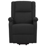 vidaXL Fauteuil de massage Noir Tissu