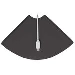 vidaXL Étagère flottante avec étagère 4 Pièces Noir 15 x 15 x 2 cm