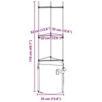 vidaXL Cages à tomates avec sacs à plantes 8 Pièces 116 cm acier et PP