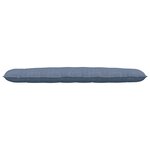 vidaXL Coussin de Dos Bleu 200 x 50 cm Tissu en velours côtelé