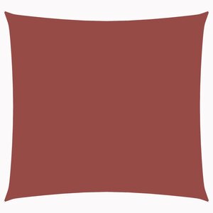 vidaXL Voile de parasol tissu oxford carré 5x5 m terre cuite