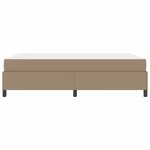 vidaXL Cadre de lit avec matelas Cappuccino 140 x 190 cm tissu