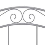 vidaXL Cadre de lit sans matelas gris métal 120x200 cm