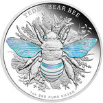 Monnaie TEDDY BEAR BEE Australian Native Bees 1 Oz Argent 2$ Niue 2026