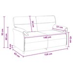 vidaXL Canapé 100  polyester  cadre en métal  MDF  Contreplaqué