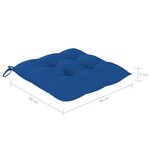 vidaXL Chaises pliables d'extérieur lot de 8 et coussins Bois d'acacia