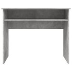 vidaXL Bureau Gris béton 90x50x74 cm Bois d'ingénierie