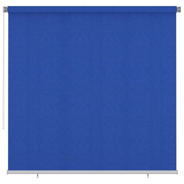 vidaXL Store roulant d'extérieur 240x230 cm Bleu PEHD