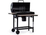 Barbecue charbon XXL de bois "King" - 95 x 63 x 105 cm - Noir