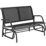Tectake banc à bascule greta 2 places 121 x 72 x 86 5 cm