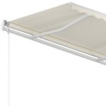 vidaXL Auvent manuel rétractable 350x250 cm Crème