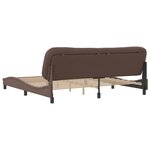 vidaXL Cadre de lit sans matelas Hvar marron 200x200 cm similicuir