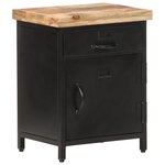 vidaXL Table de chevet 40x30x52 cm Bois de manguier brut
