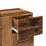 vidaXL Armoire d'évier vieux bois 63x30x54 cm bois d'ingénierie