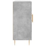vidaXL Buffet gris béton 90x34x80 cm bois d'ingénierie