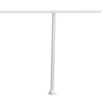 vidaXL Jeu de poteaux d'auvent blanc 300x245 cm fer