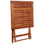 vidaXL Mobilier de bistro pliable 3 Pièces Bois d'acacia solide