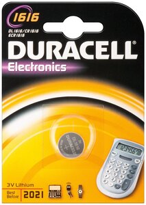 Pile bouton lithium 'Electronics' CR1616 Blister de 1 DURACELL