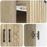 vidaXL Buffet Chêne Sonoma 66 x 34 5 x 87 cm Bois d'ingénierie